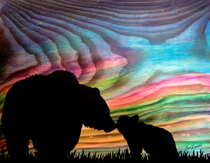 Bear Family Silhouette
