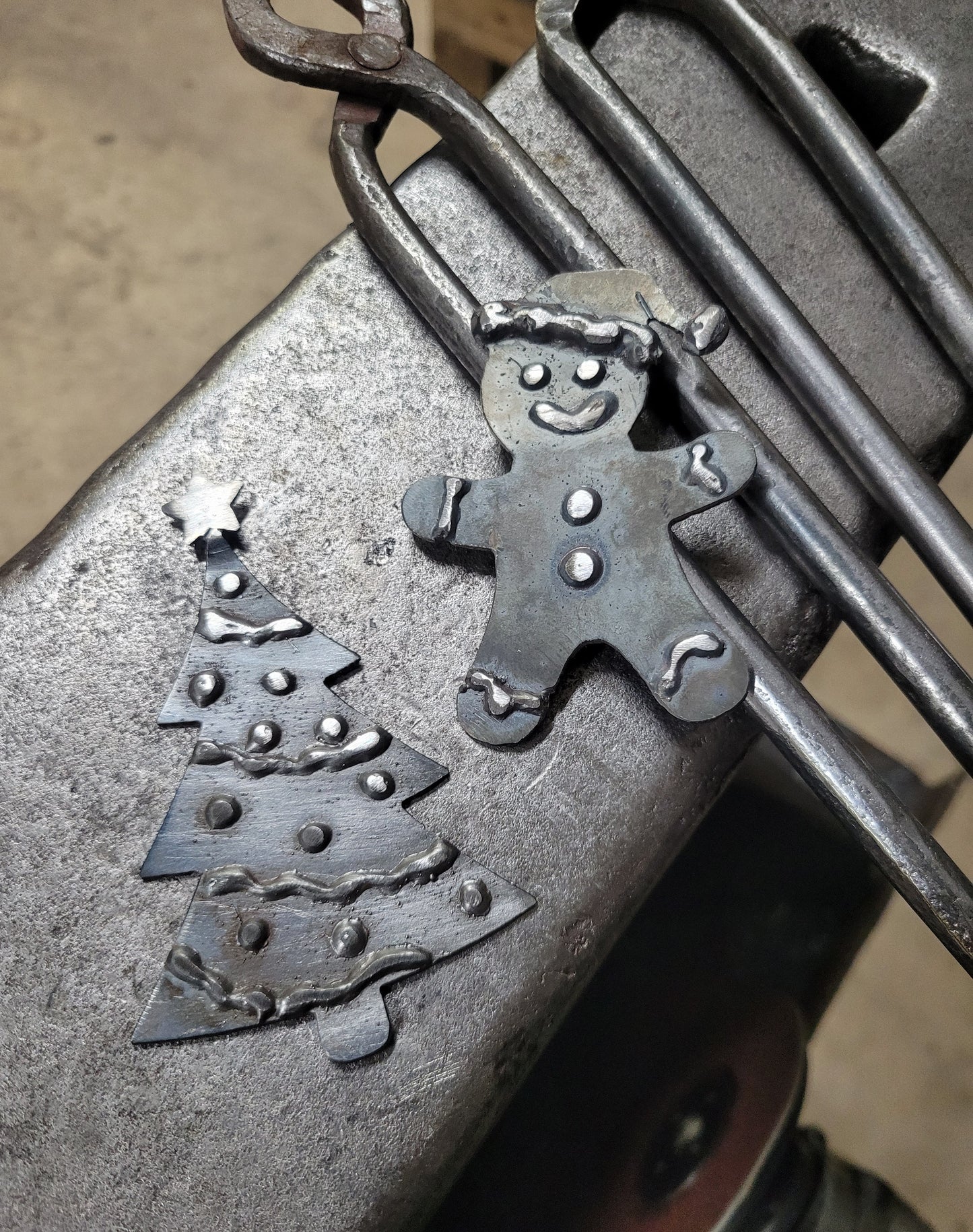 Gingerbread Man Welded Christmas Ornament