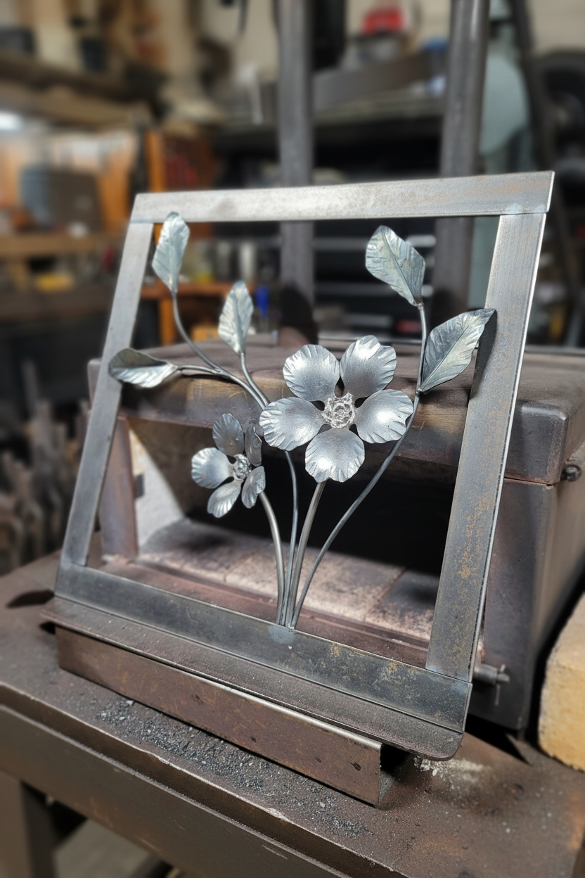 "Spring Blossoms" Iron Artwork