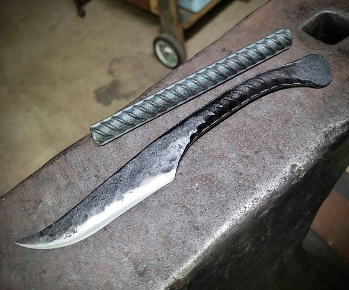 How To Forge a Rebar Knife With No Power Tools 