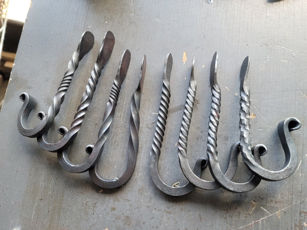 NEW Twisting Steel - Forged Coat Hooks Workshop