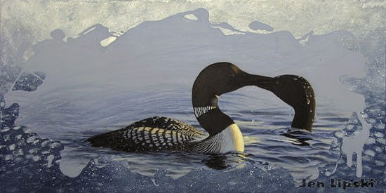 Kissing Loons (Giclee Print)