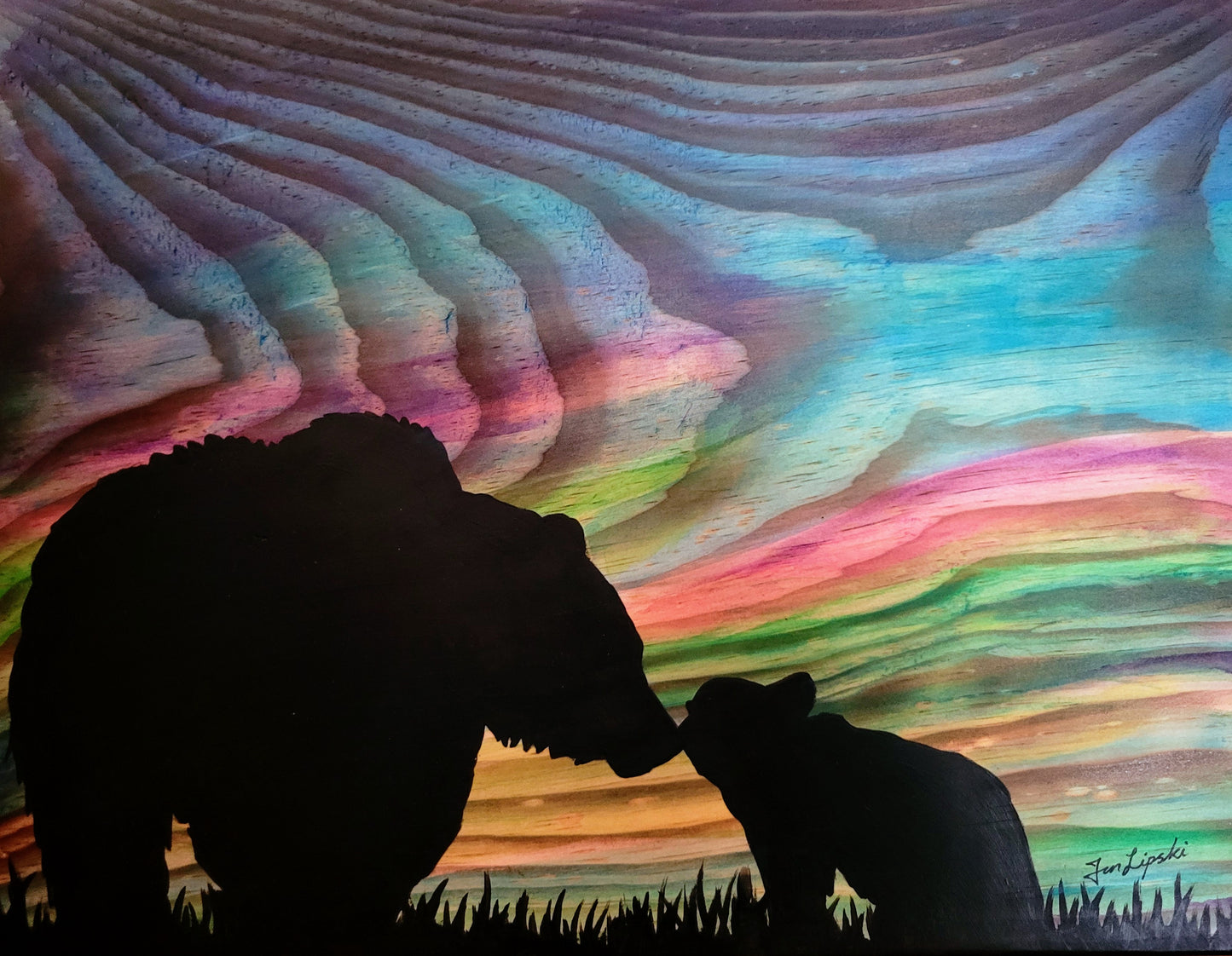 Bear Family Silhouette