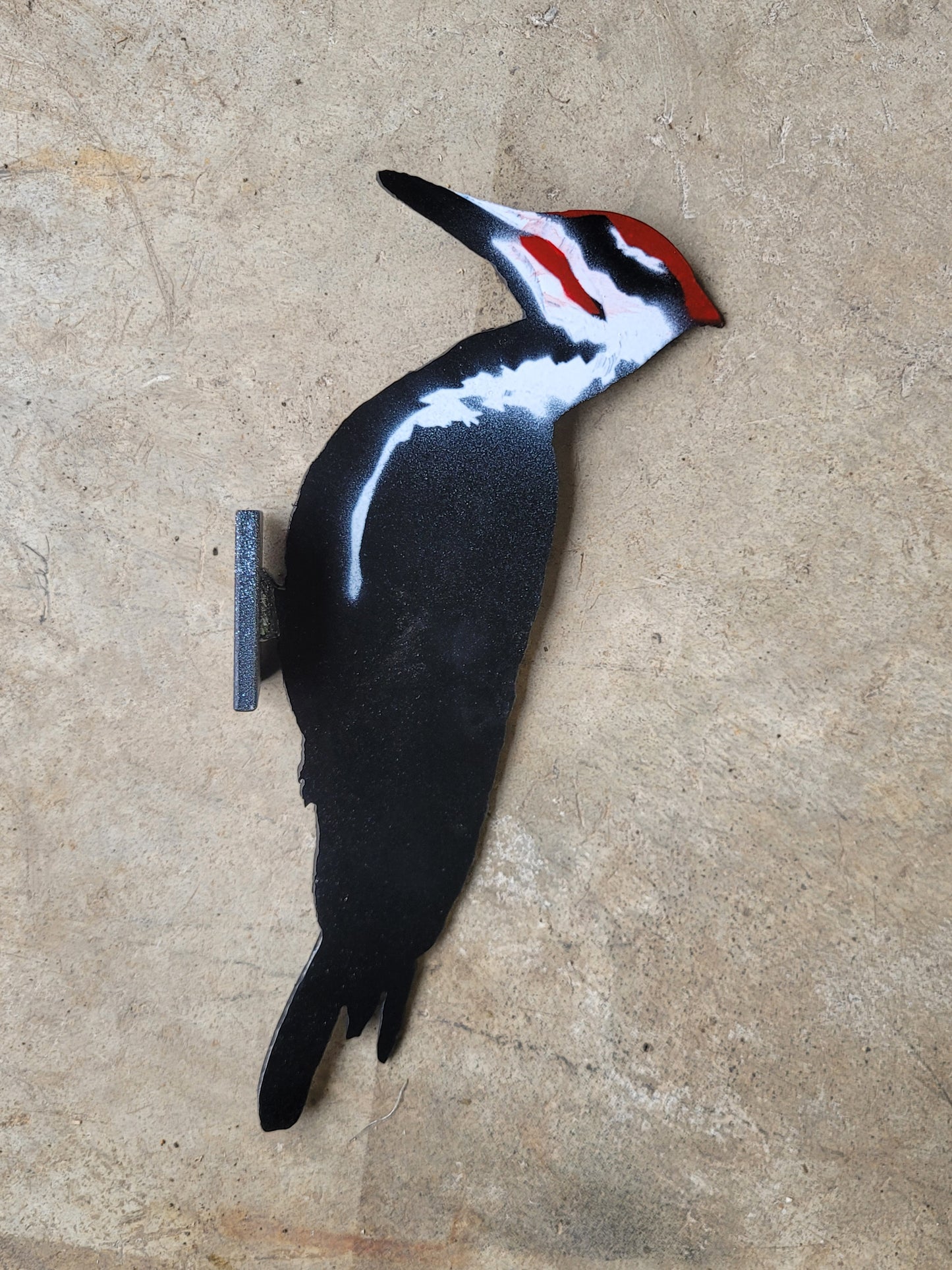 Pileated Woodpecker Garden Sculpture