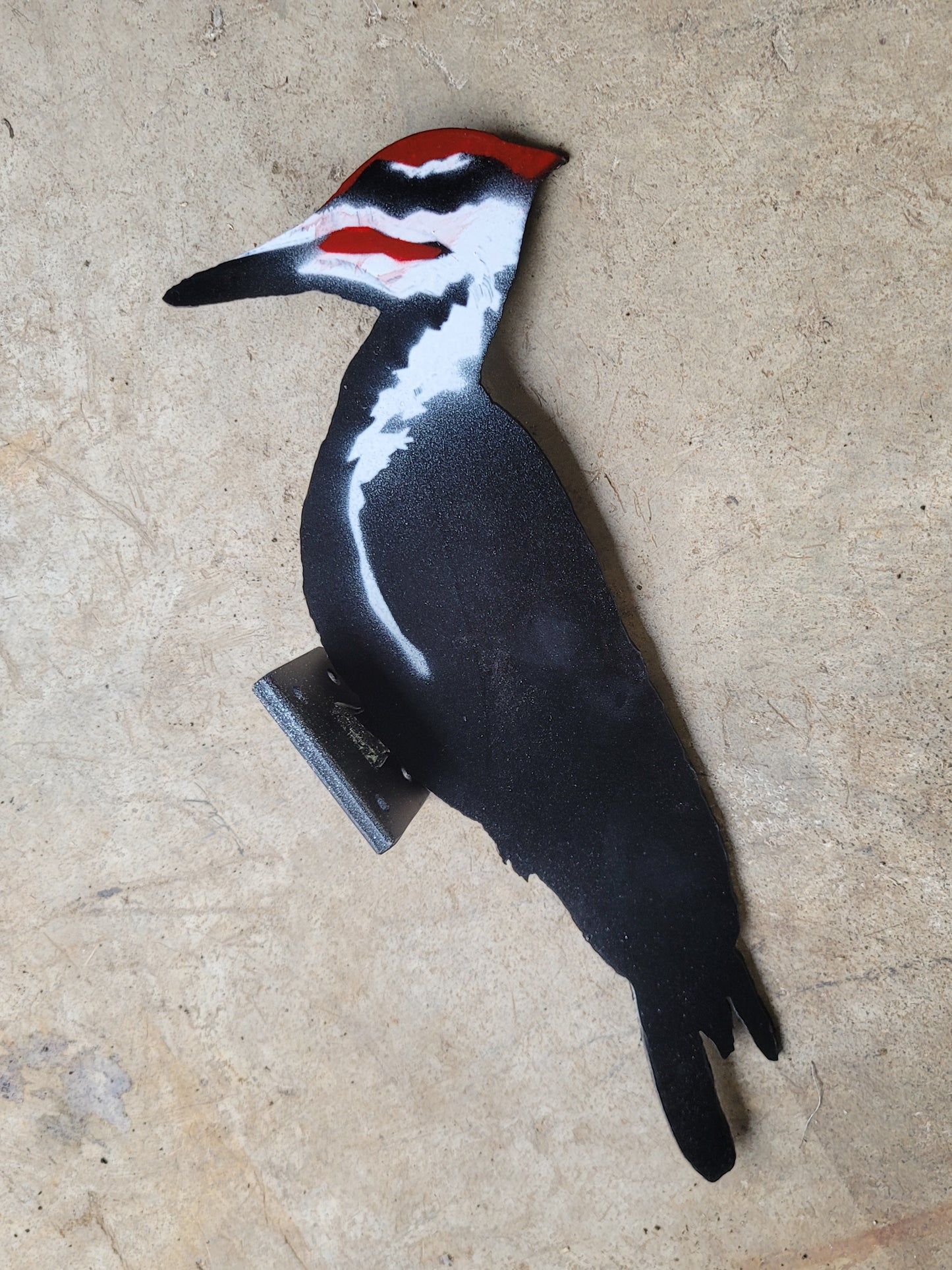 Pileated Woodpecker Garden Sculpture