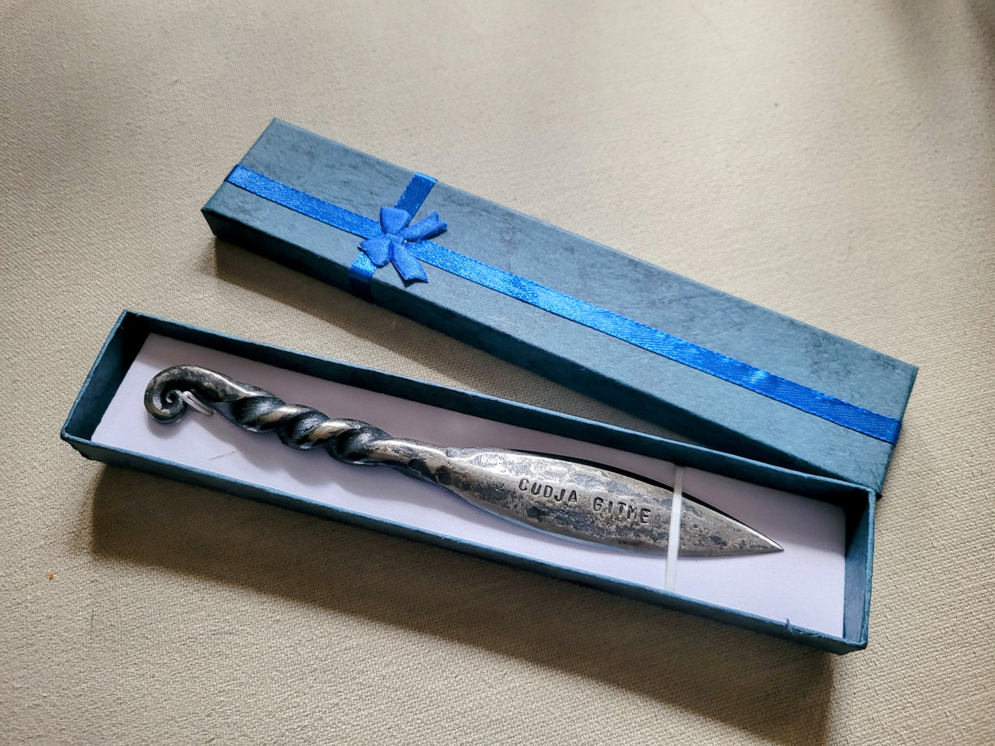 Hand-Forged Letter Opener or Cheese Knife