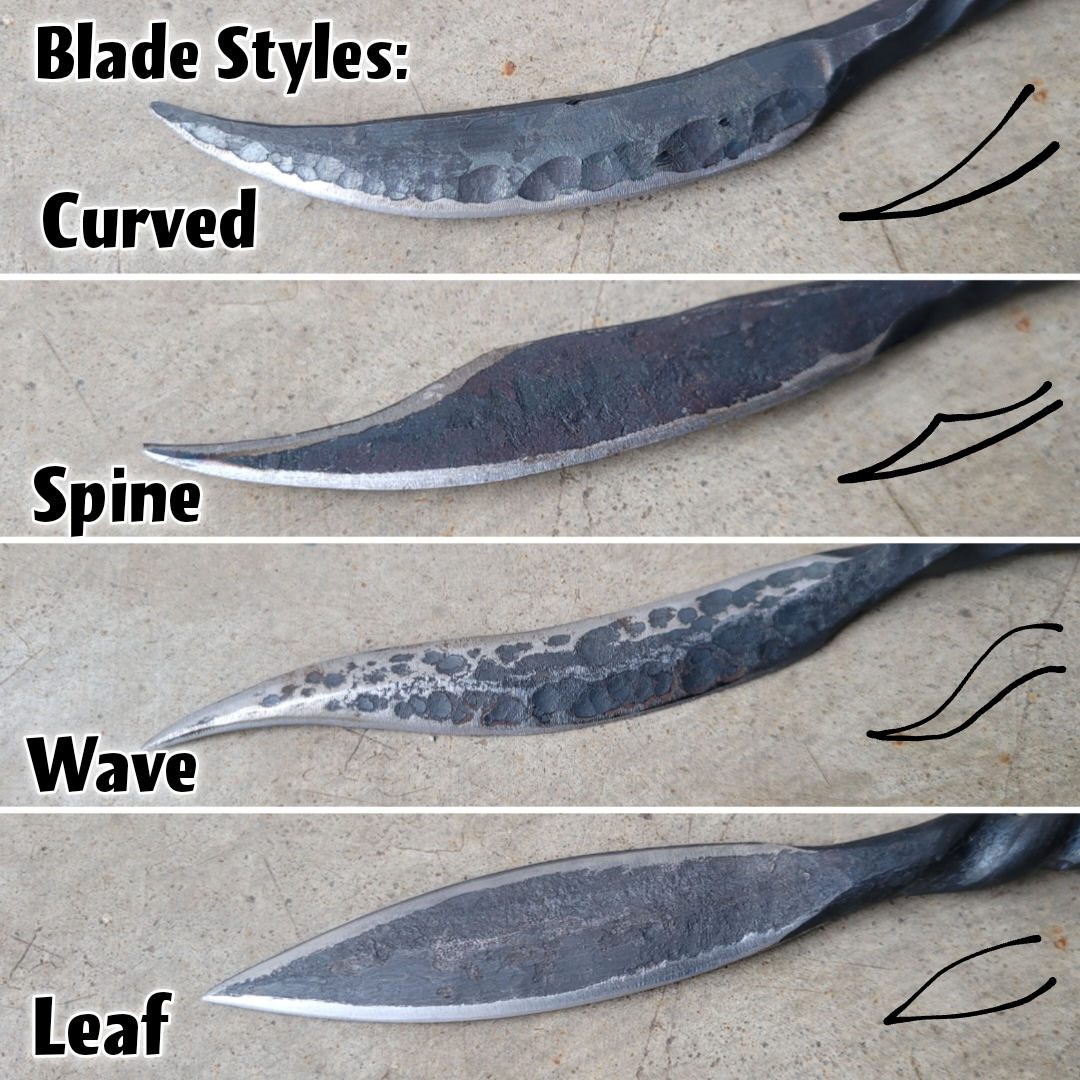 Hand-Forged Letter Opener or Cheese Knife