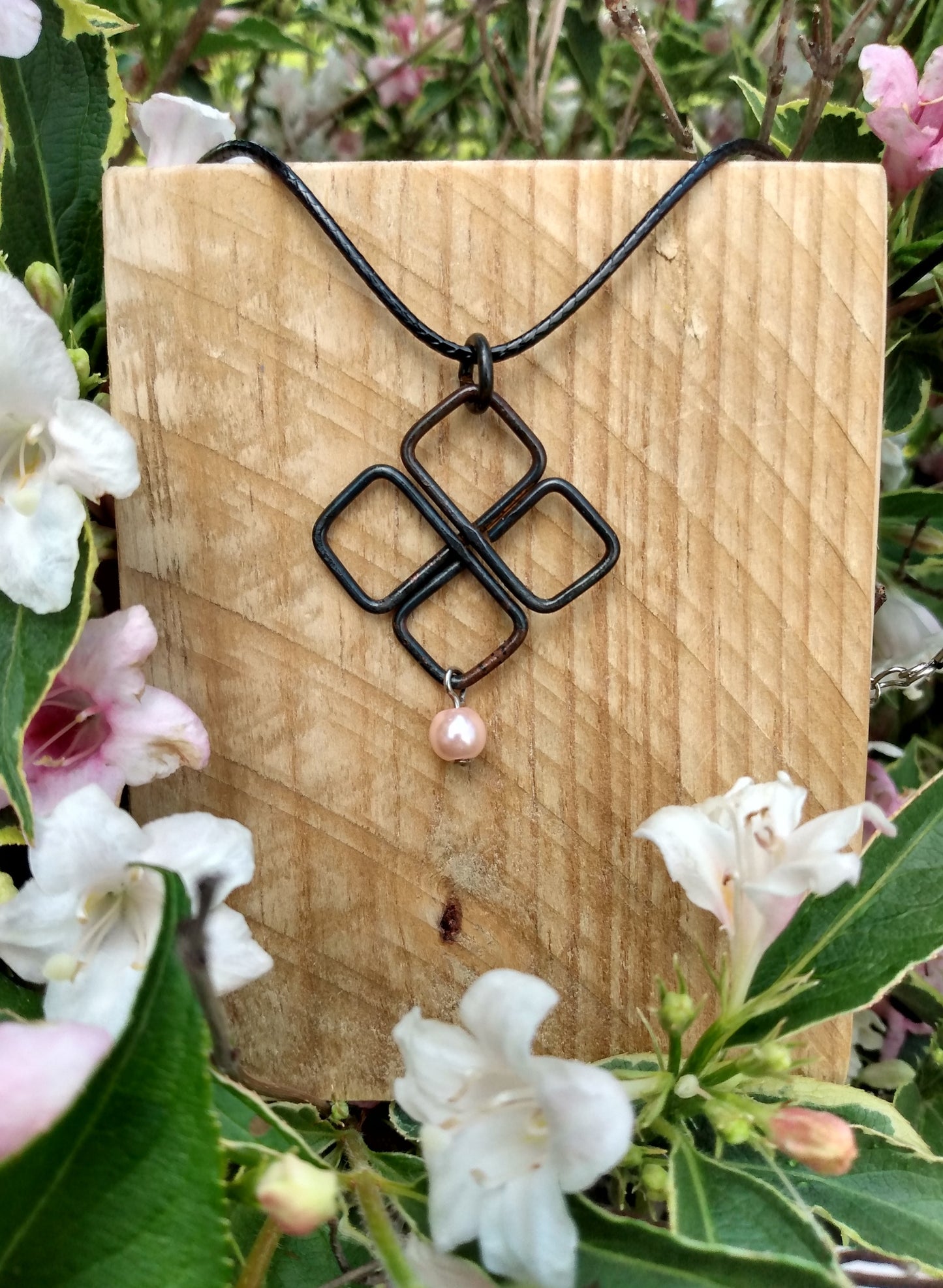 Celtic Knot Forged Steel Necklace