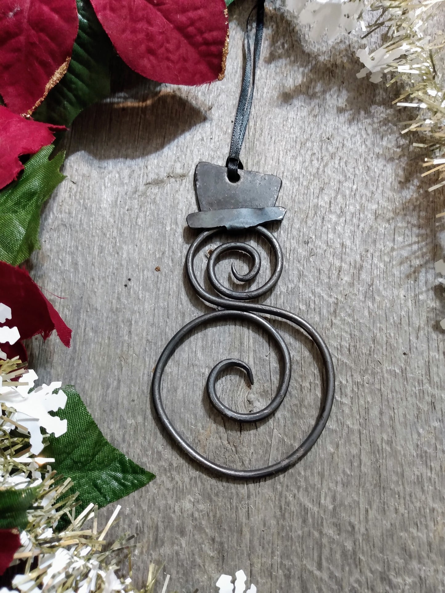 Metal Snowman Christmas Ornament