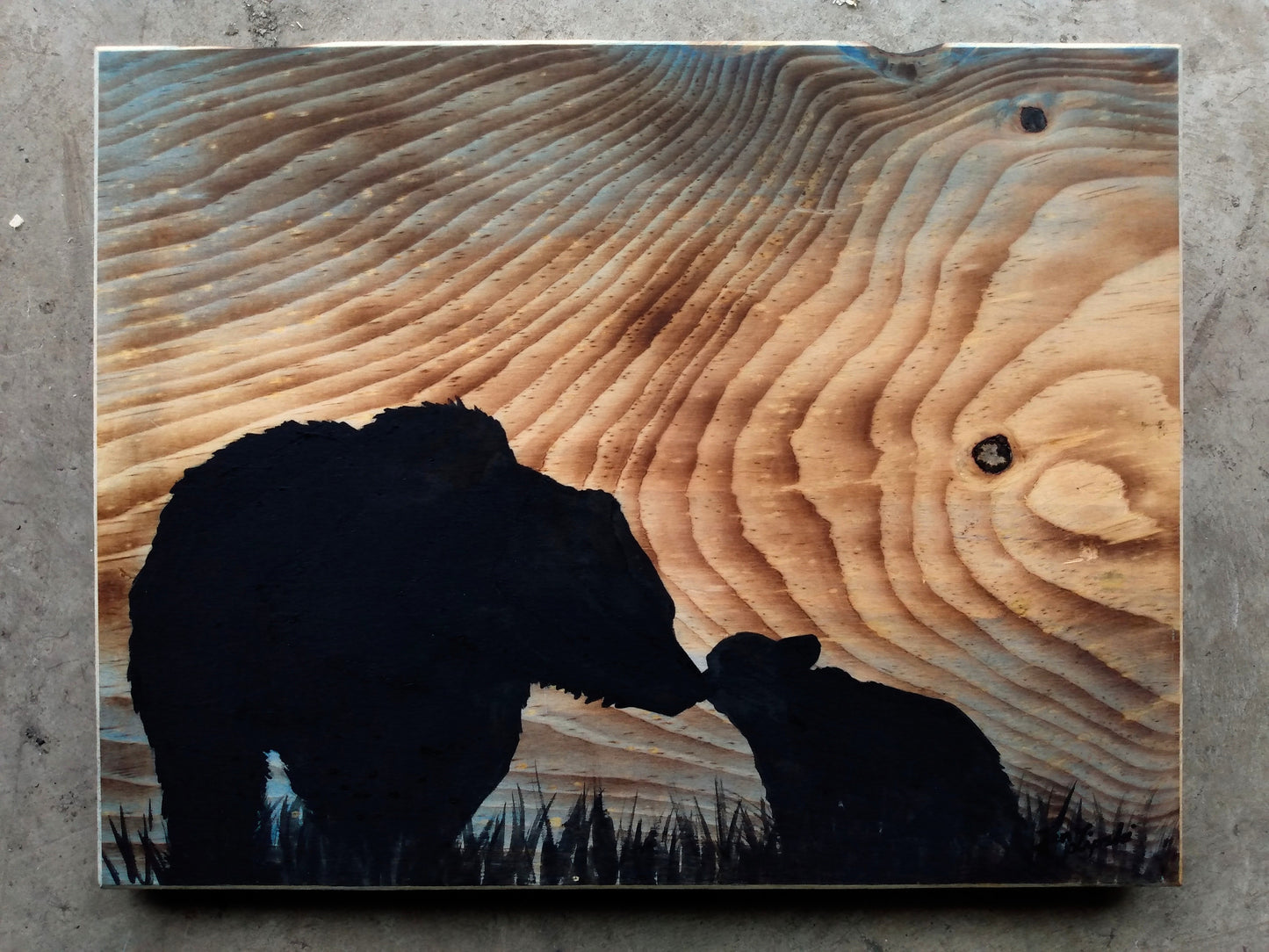 Bear Family Silhouette