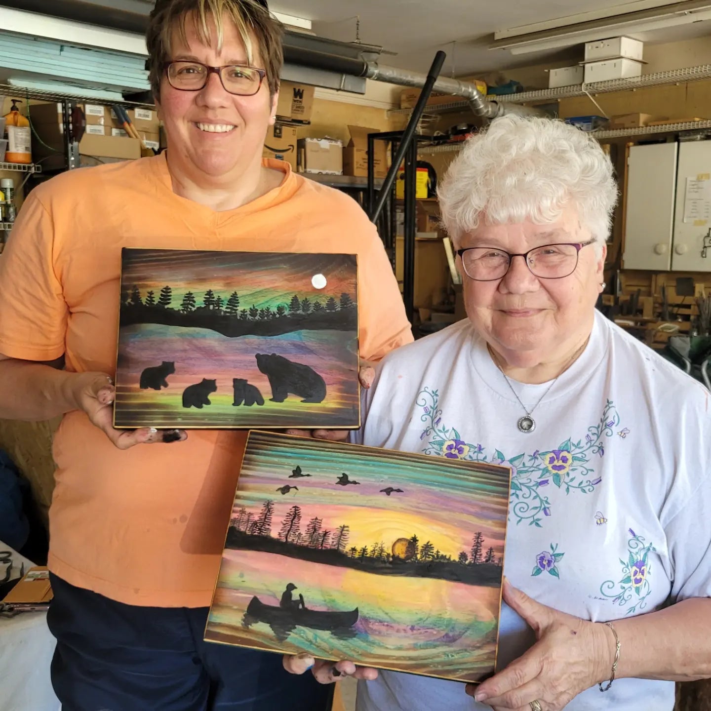 Painting Workshop - Landscape Silhouettes on Wood
