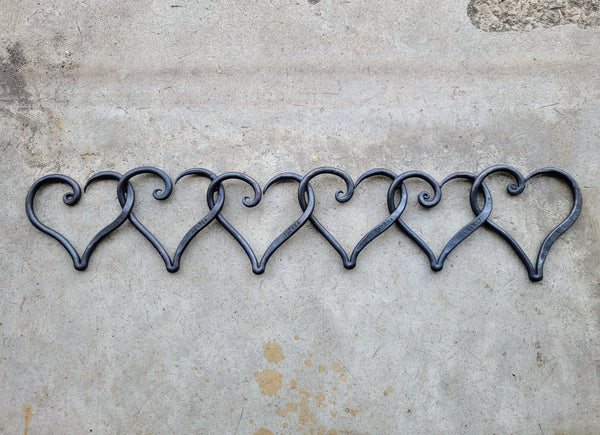 Custom set of 6 linked hearts