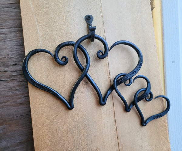 Welded Set of Linked Hearts