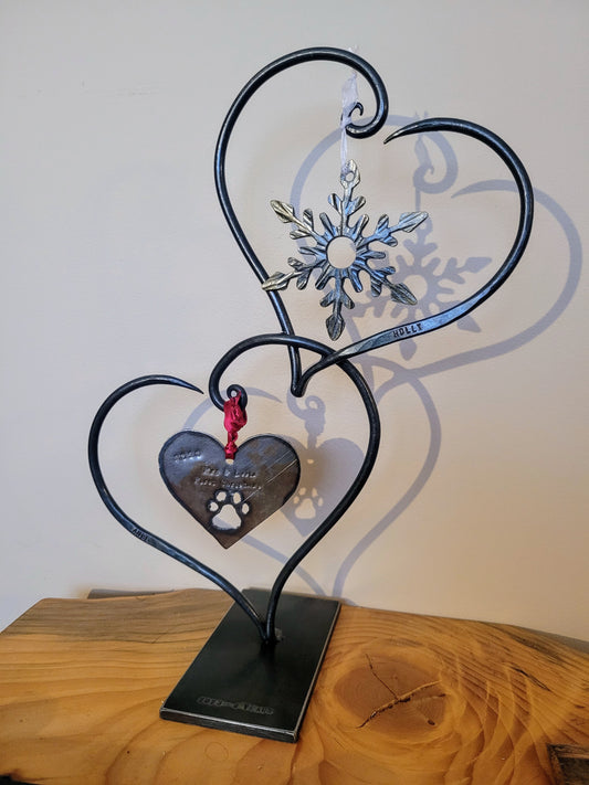 Custom XL Linked Hearts Ornament Stand