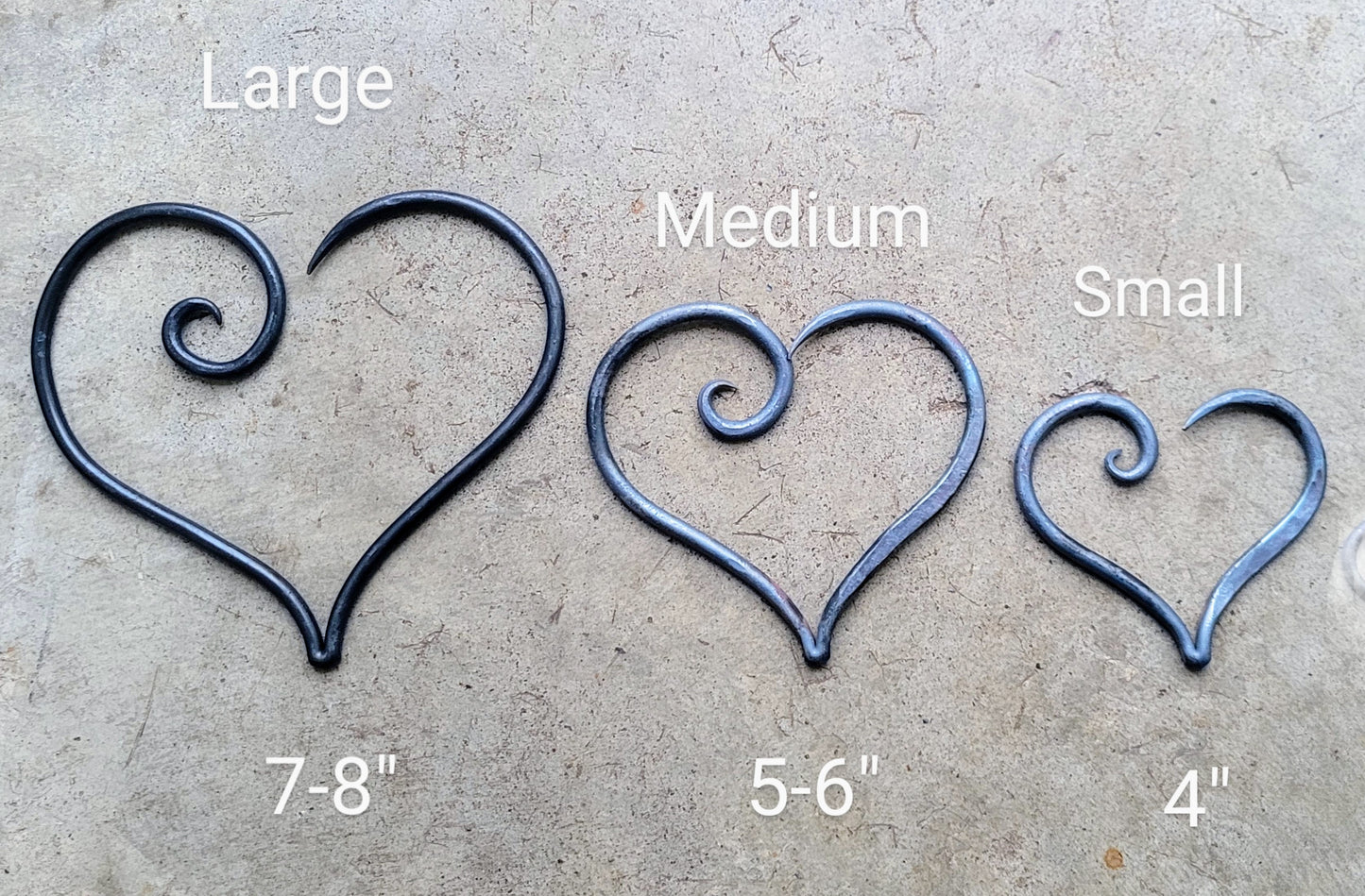 Forged Steel Heart Sculpture