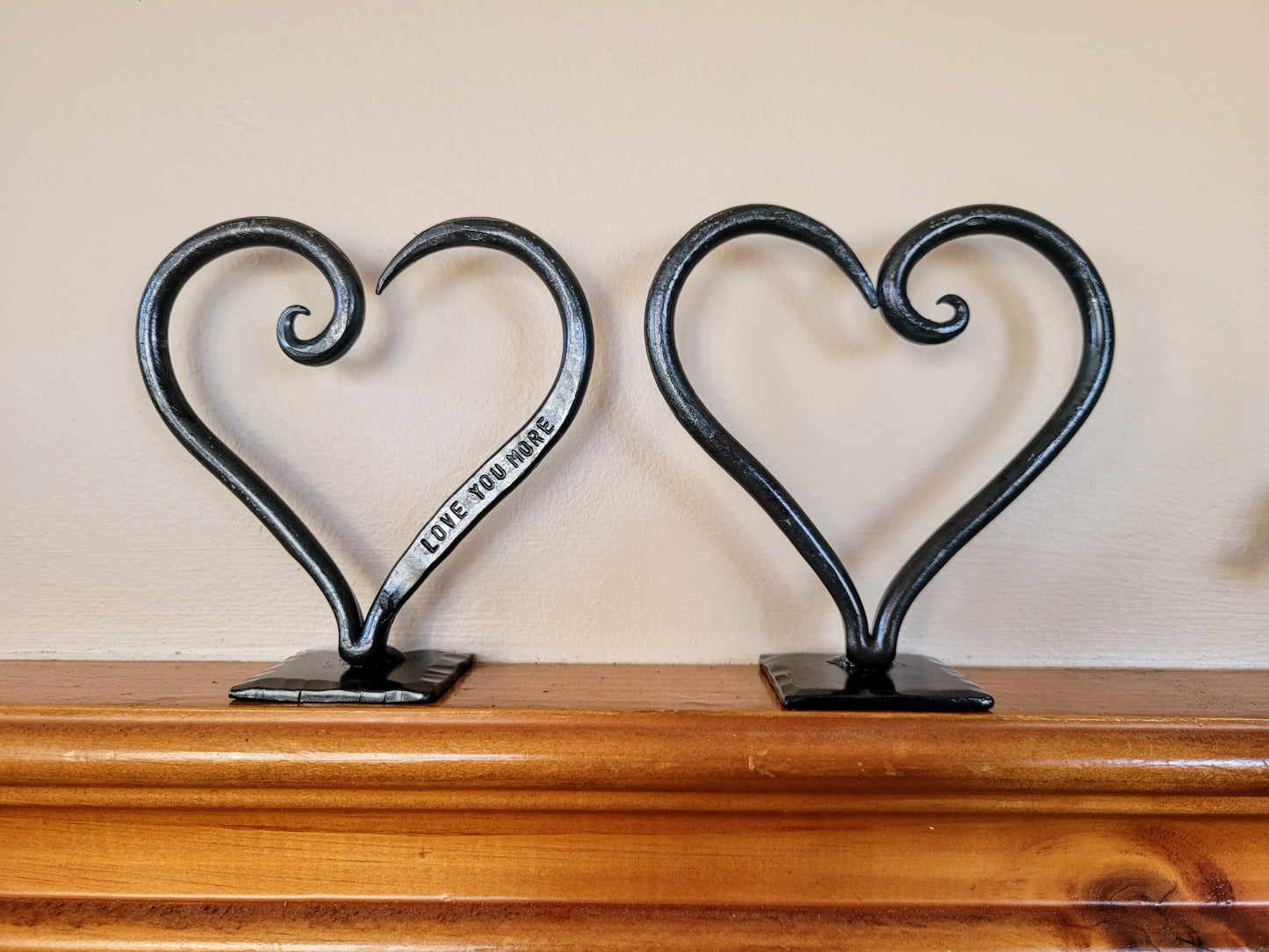 Forged Steel Heart Sculpture