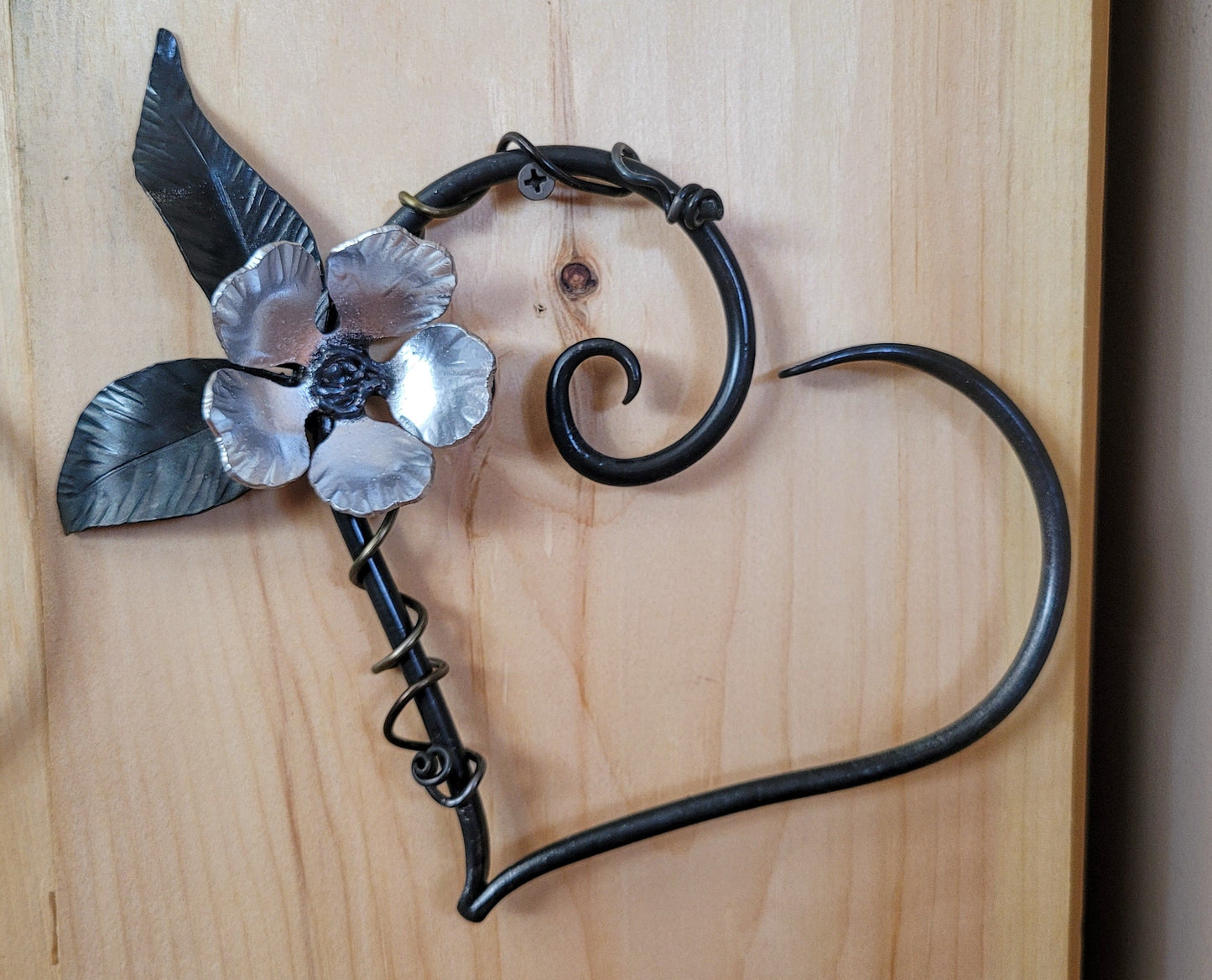 Custom Lily Heart Wall Sculpture