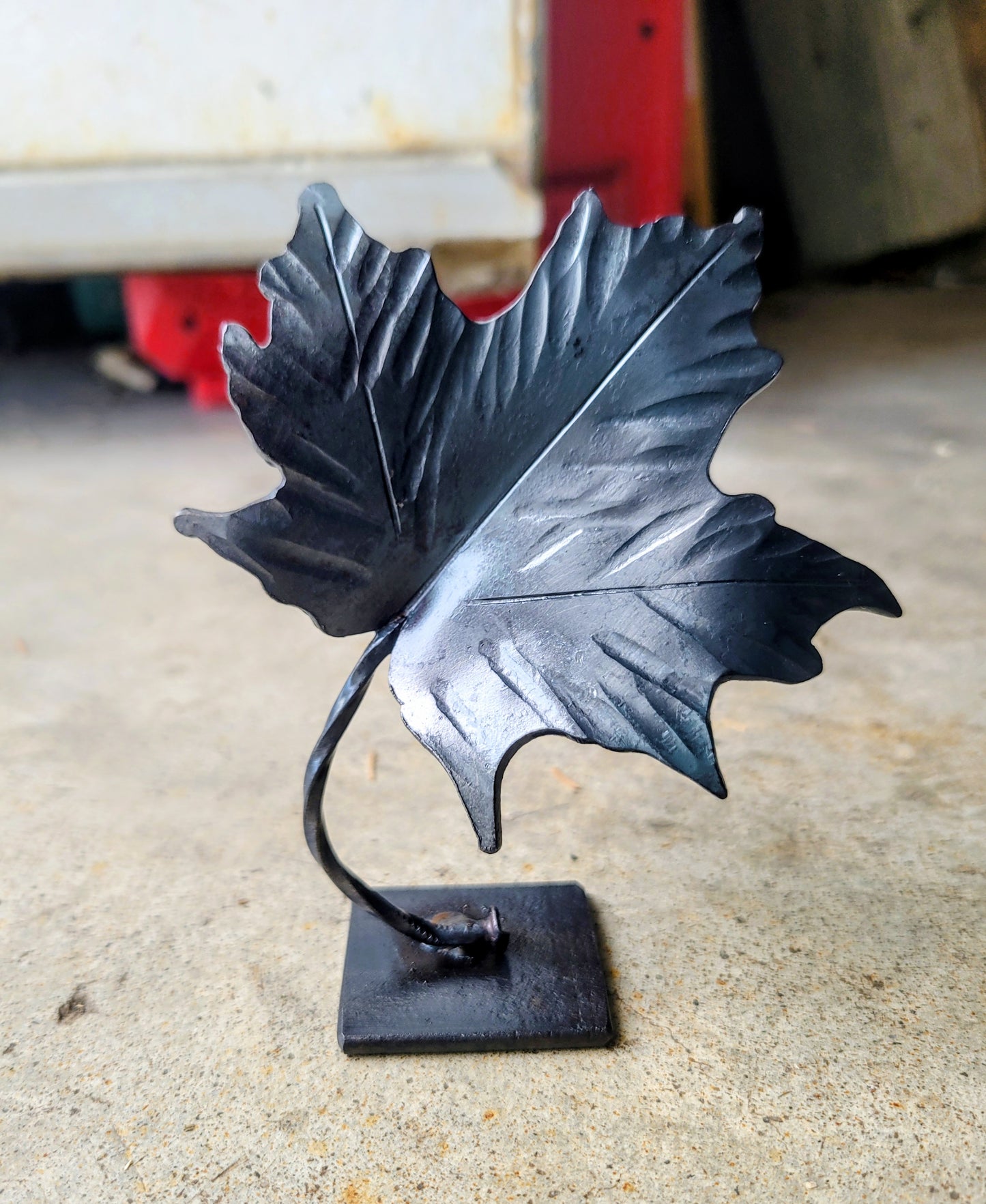 Small Maple Leaf Metal Sculpture