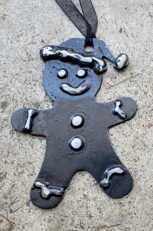 Gingerbread Man Welded Christmas Ornament