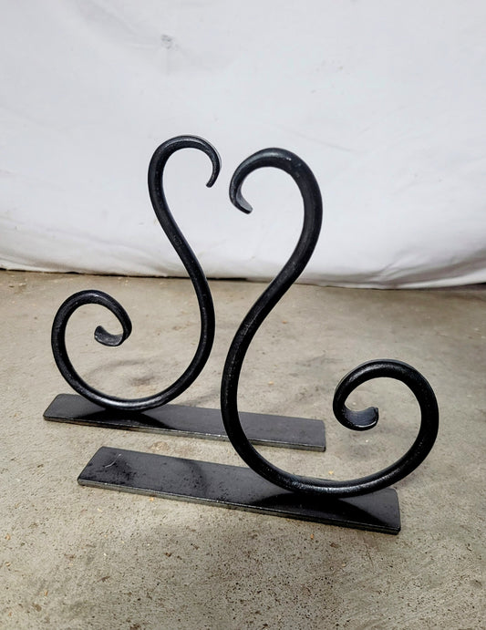 Simple Forged Book Ends