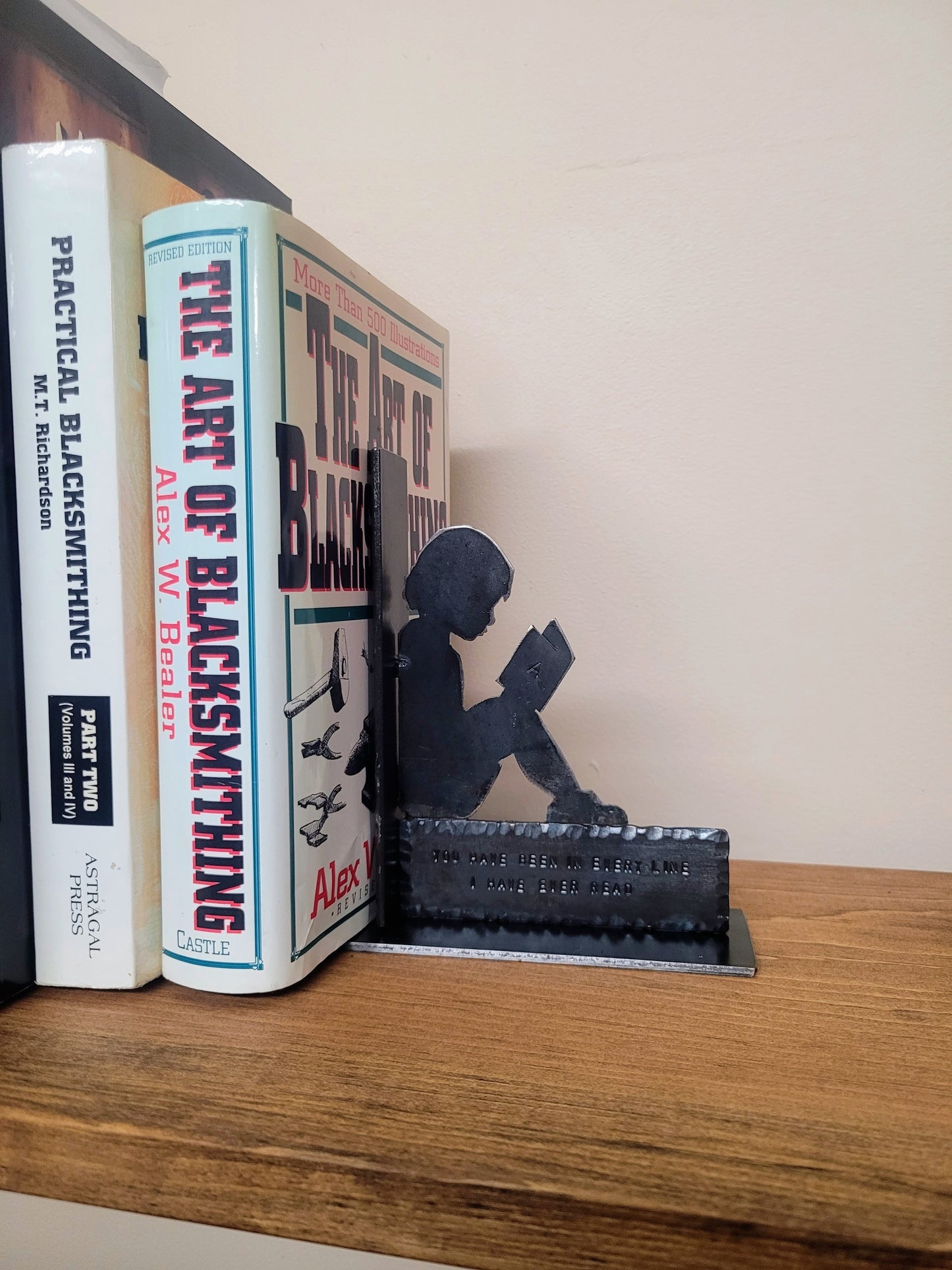 Handcrafted Silhouette Personalized Book Ends