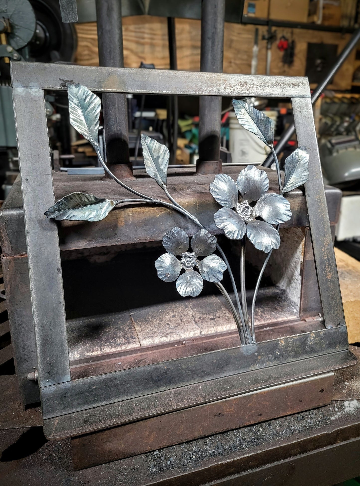"Spring Blossoms" Iron Artwork