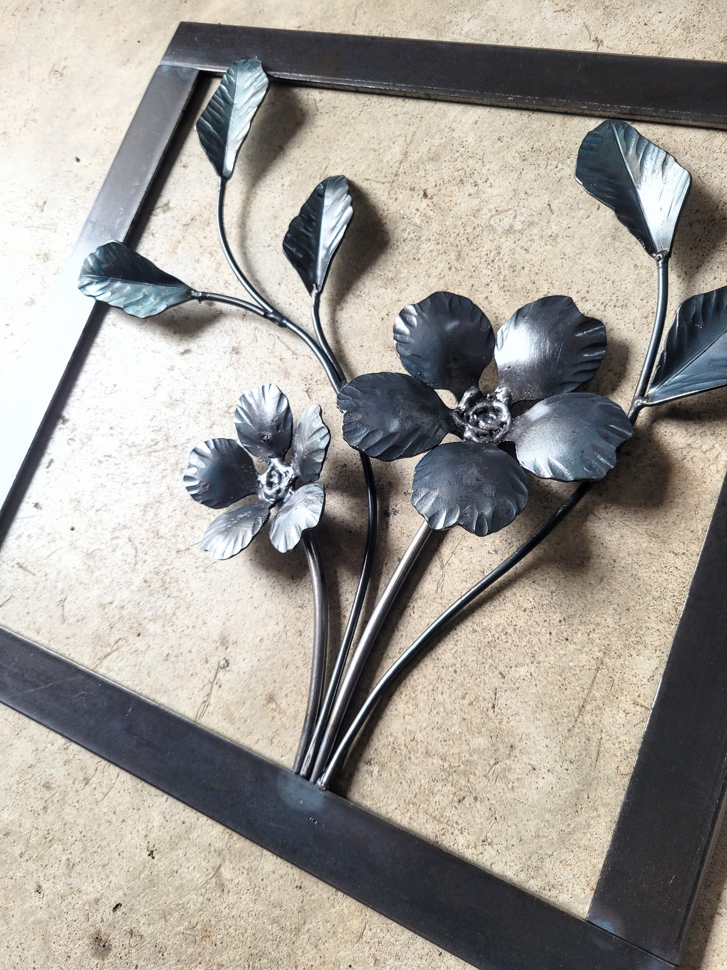 "Spring Blossoms" Iron Artwork