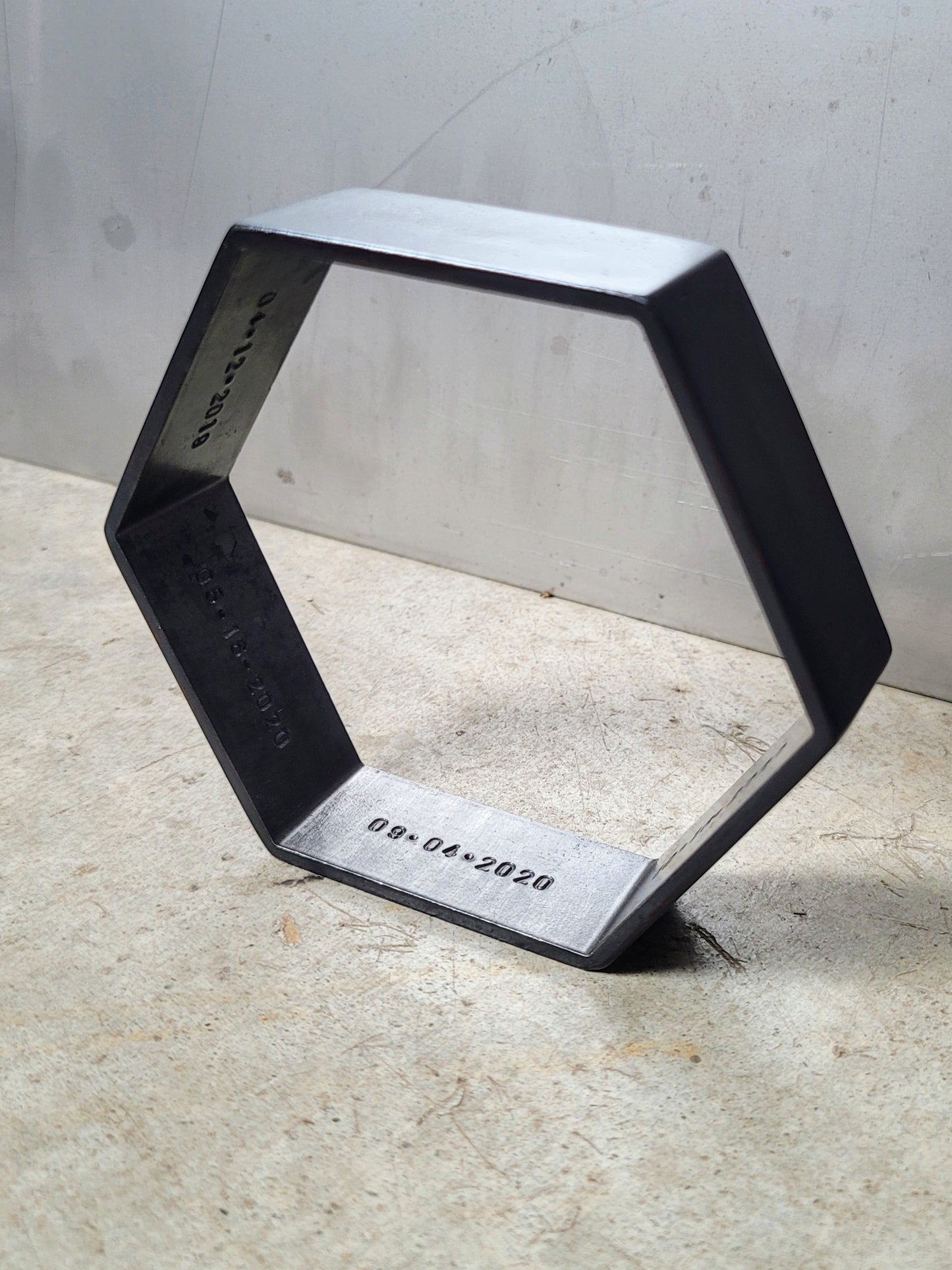 Custom Anniversary Hexagon Sculpture