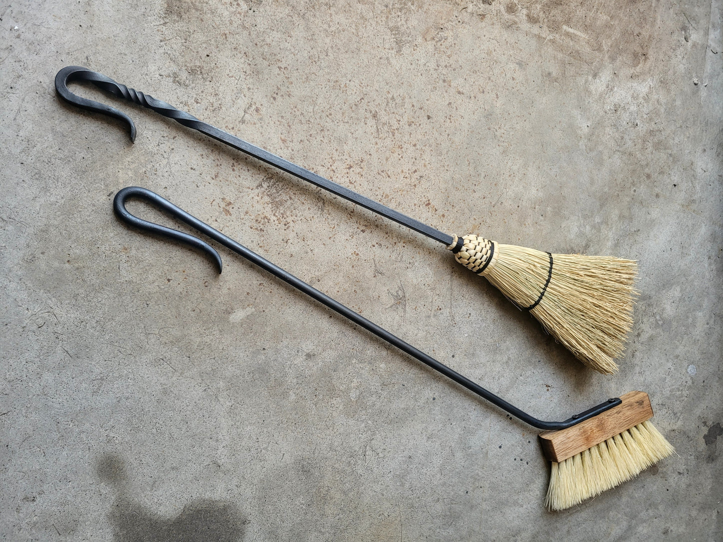 Hand-Forged Fireplace Broom