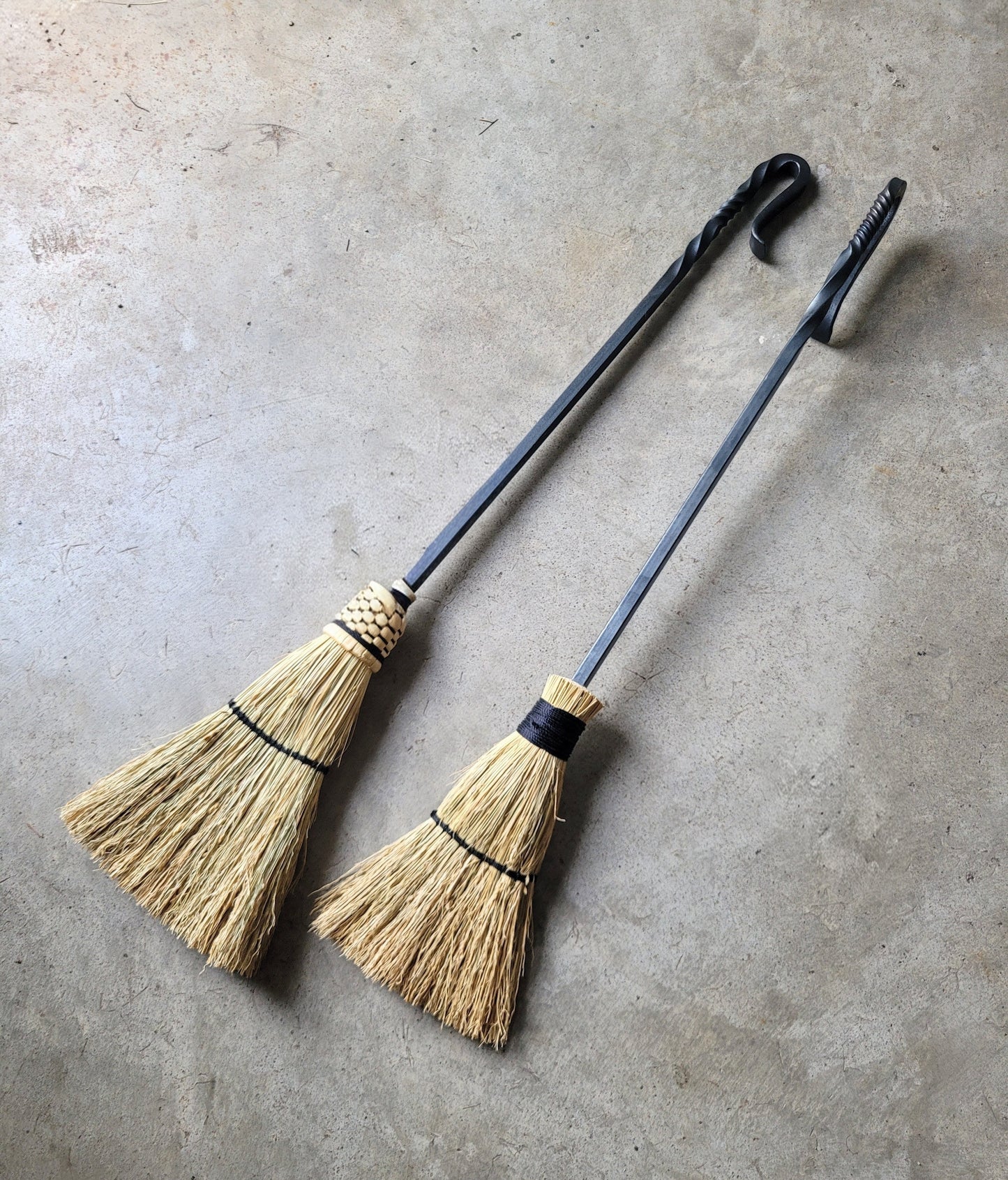 Hand-Forged Fireplace Broom