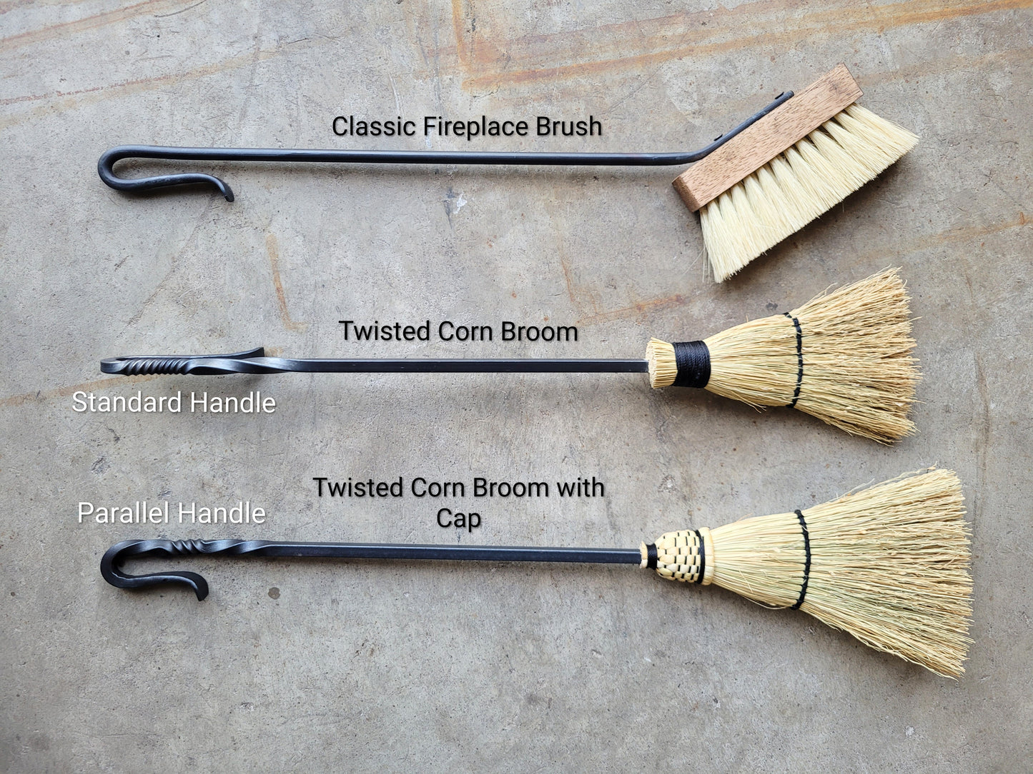 Hand-Forged Fireplace Broom