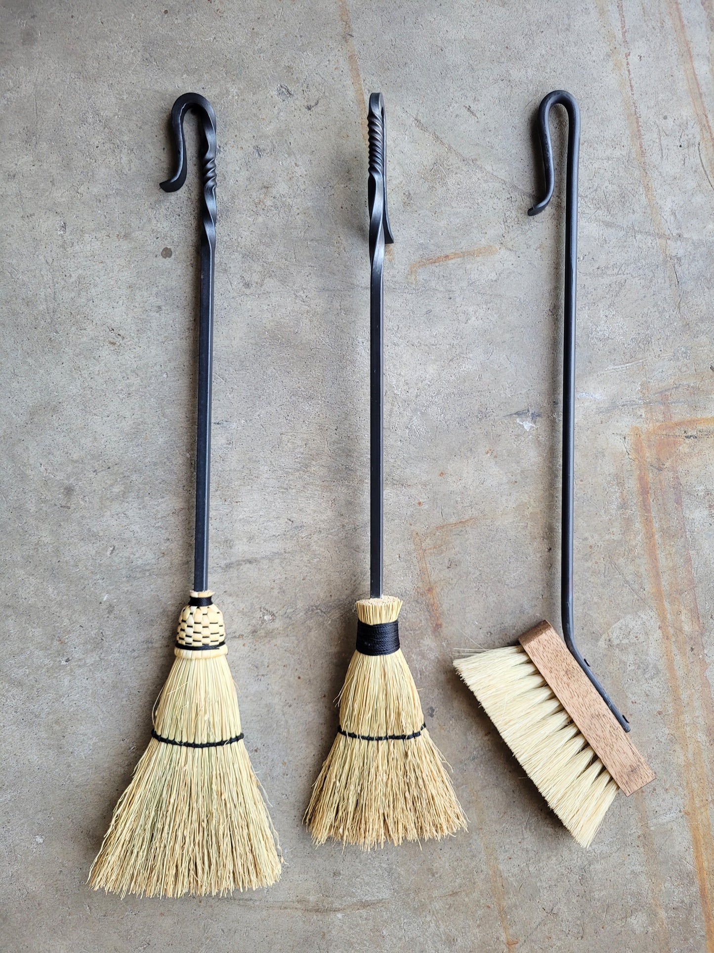 Hand-Forged Fireplace Broom