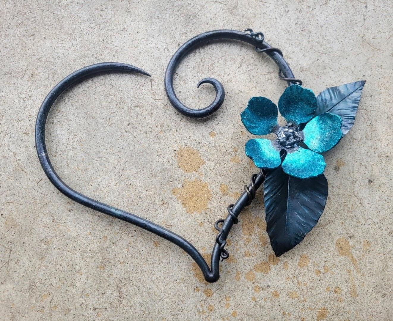 Custom Lily Heart Wall Sculpture