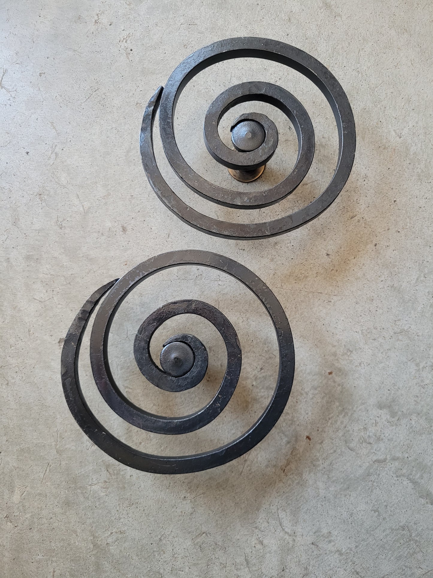 Custom Forged Spiral Handles