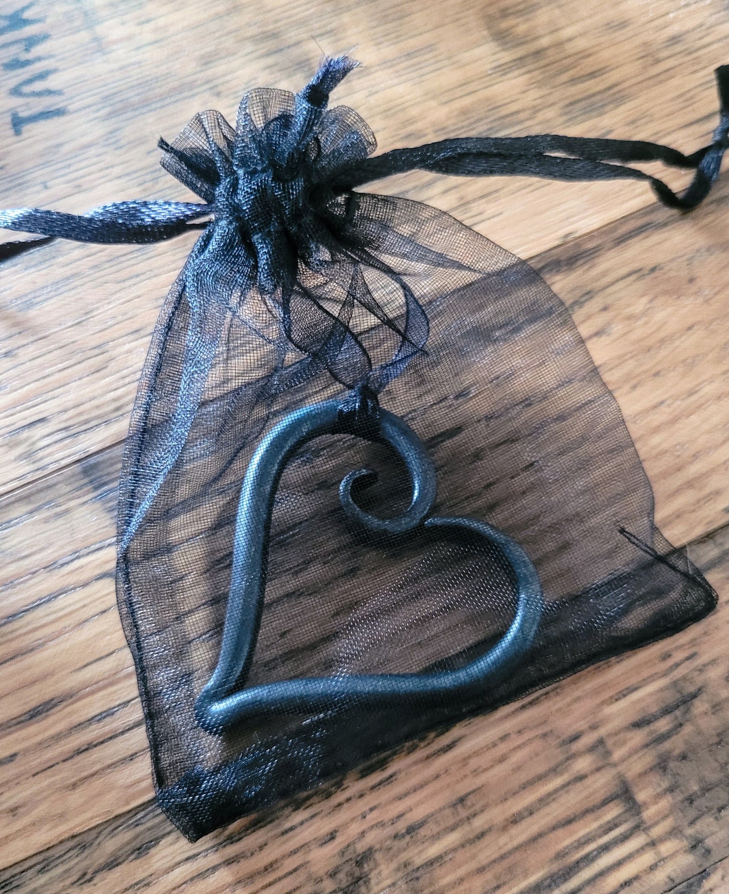 Small Forged Iron Hearts - Set of 50