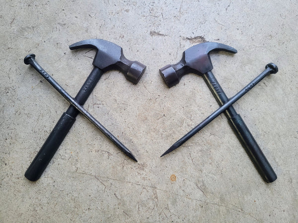 Custom Hammer and Nails Sculpture (matching set of 2)