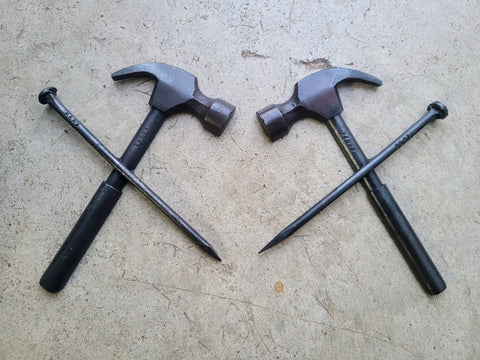 Custom Hammer and Nails Sculpture (matching set of 2)