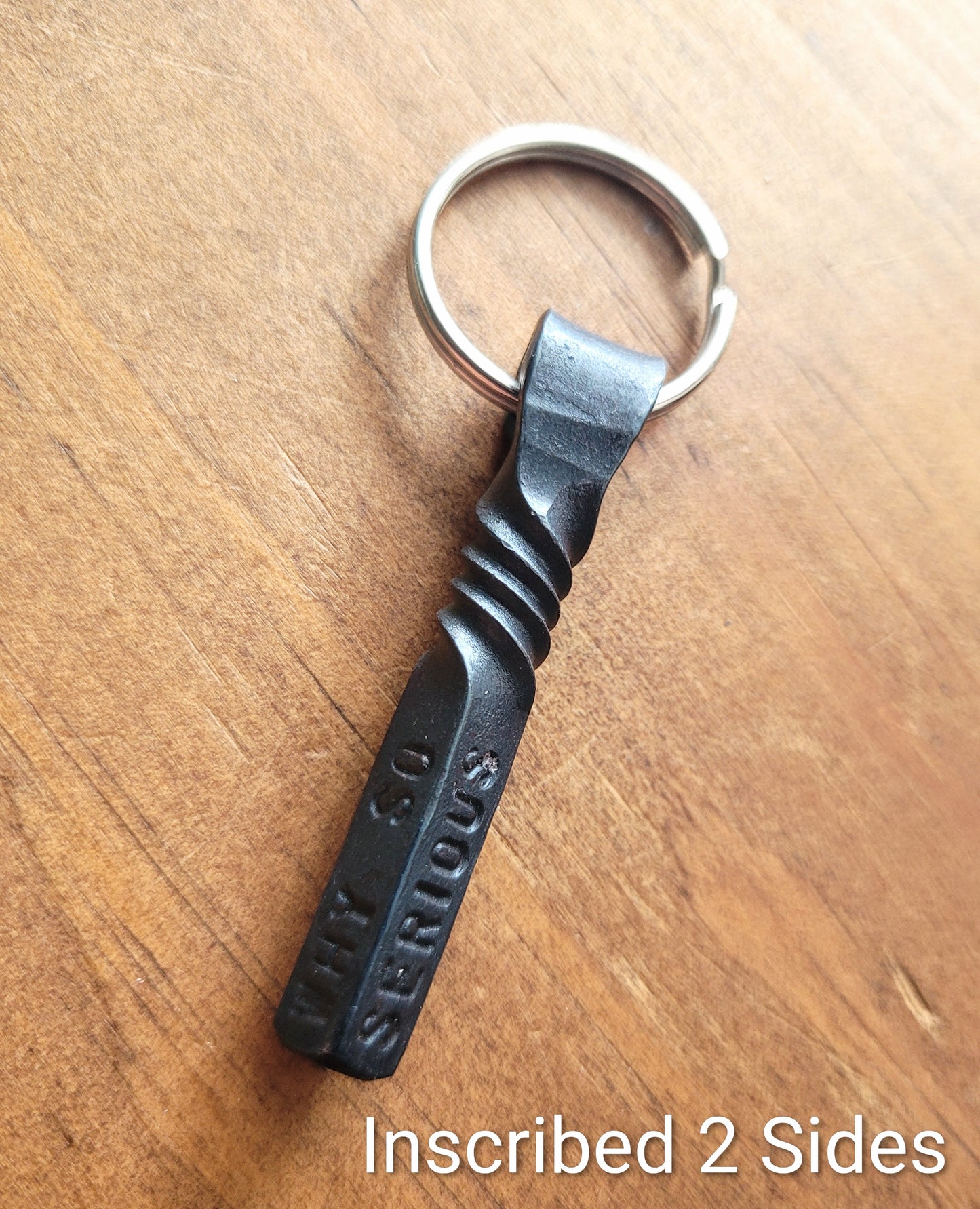 Forge Twisted Iron Keychain