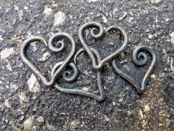 Forged Steel Heart Necklace