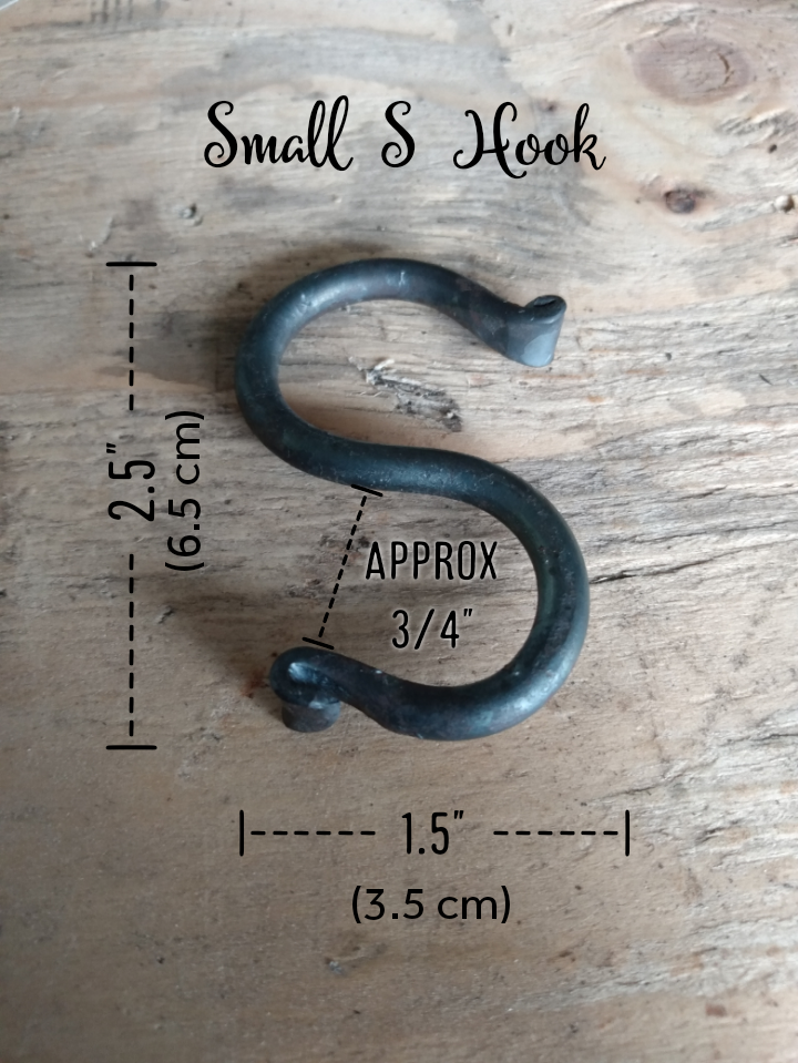 Small Forged S Hooks