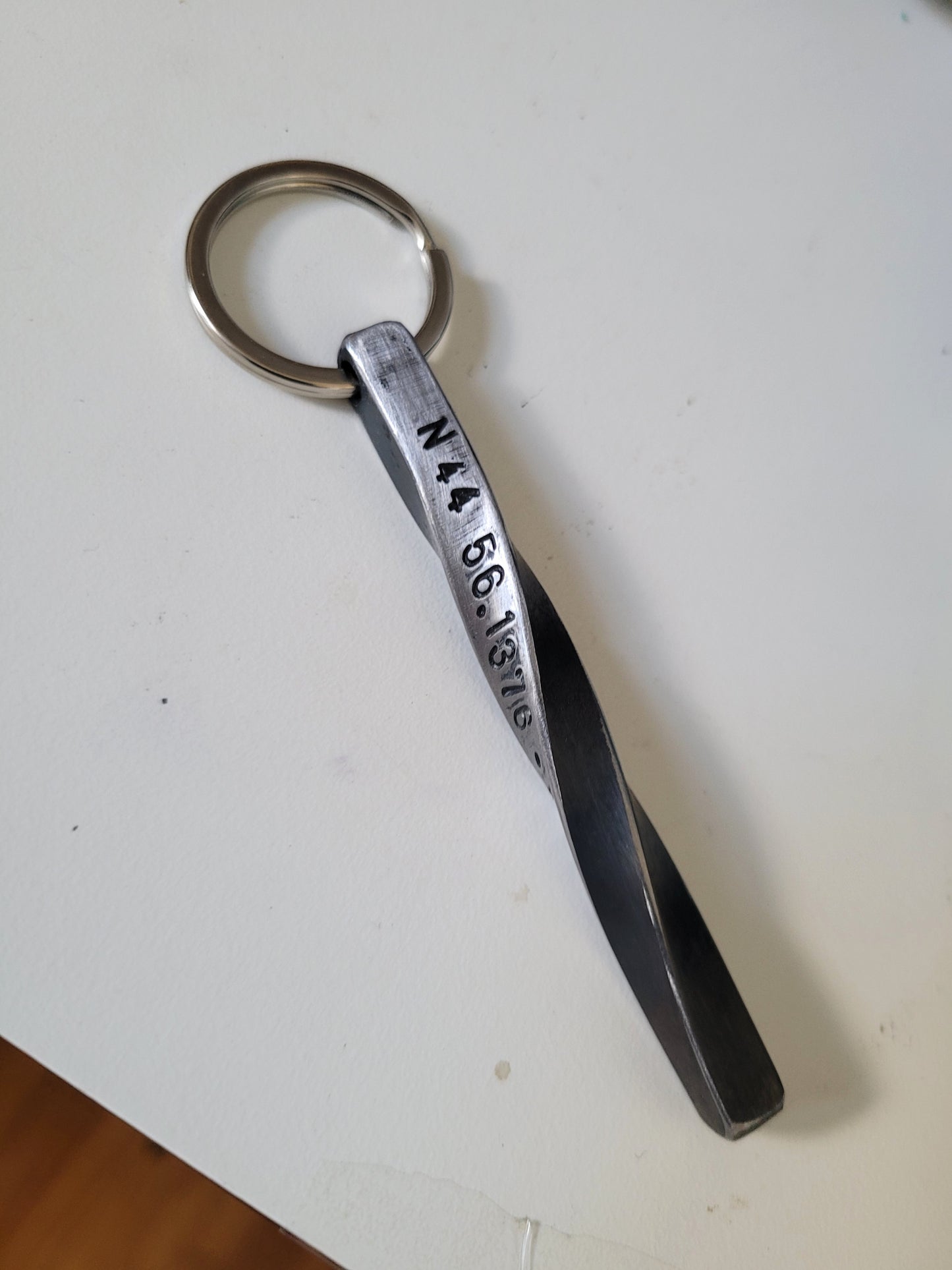 Forge Twisted Iron Keychain