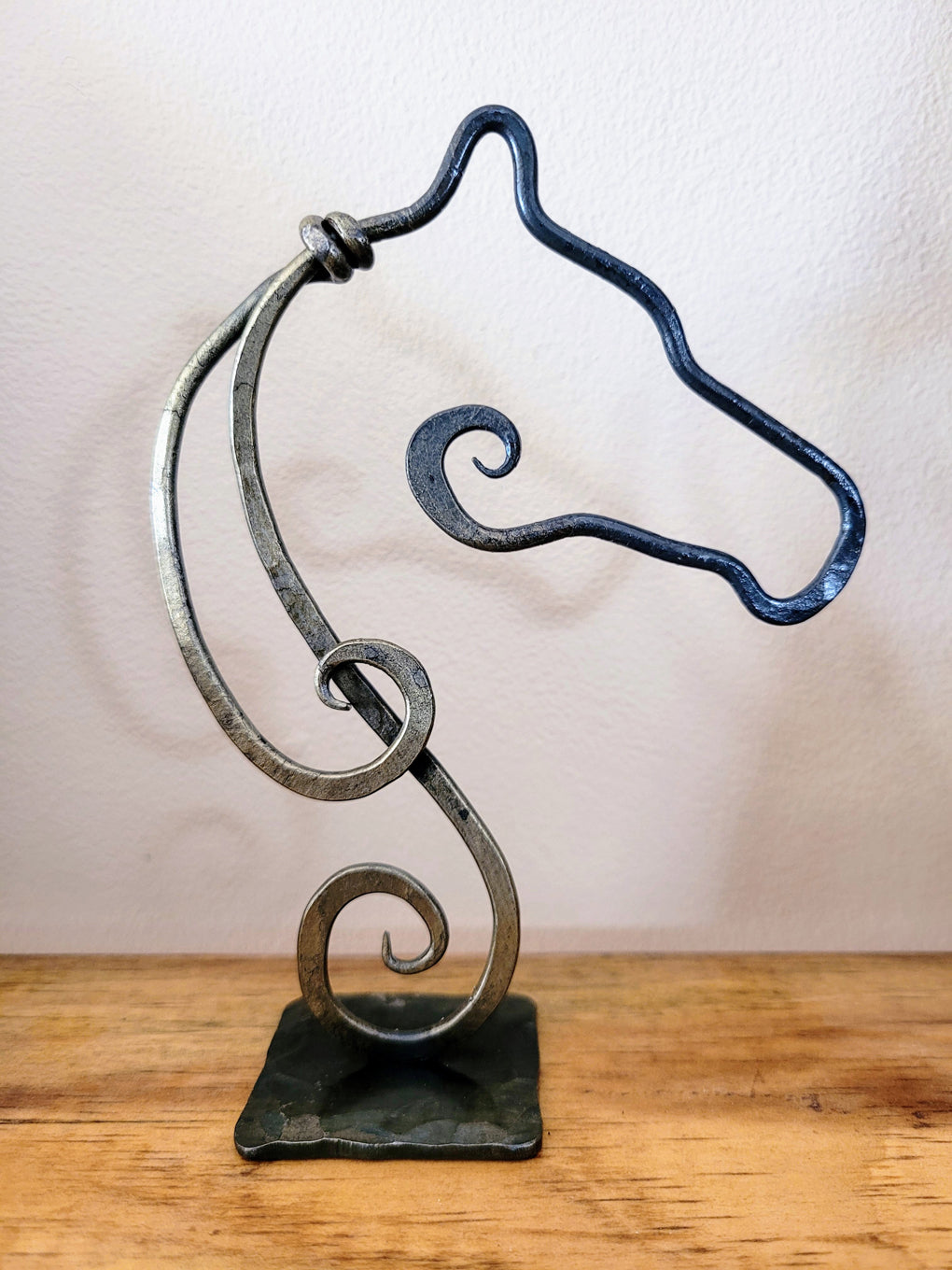 Horse Head Metal Sculpture