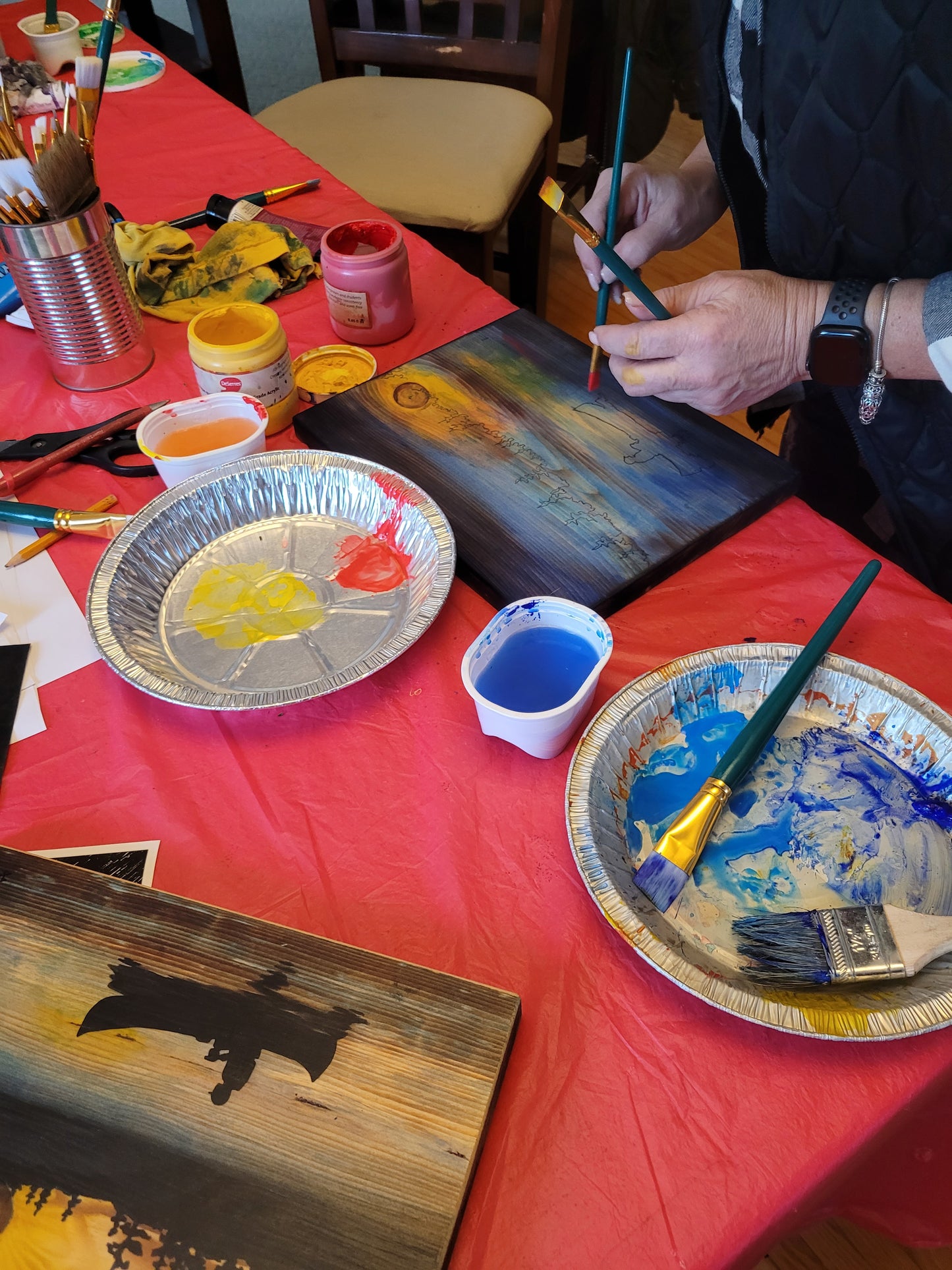 Painting Workshop - Landscape Silhouettes on Wood