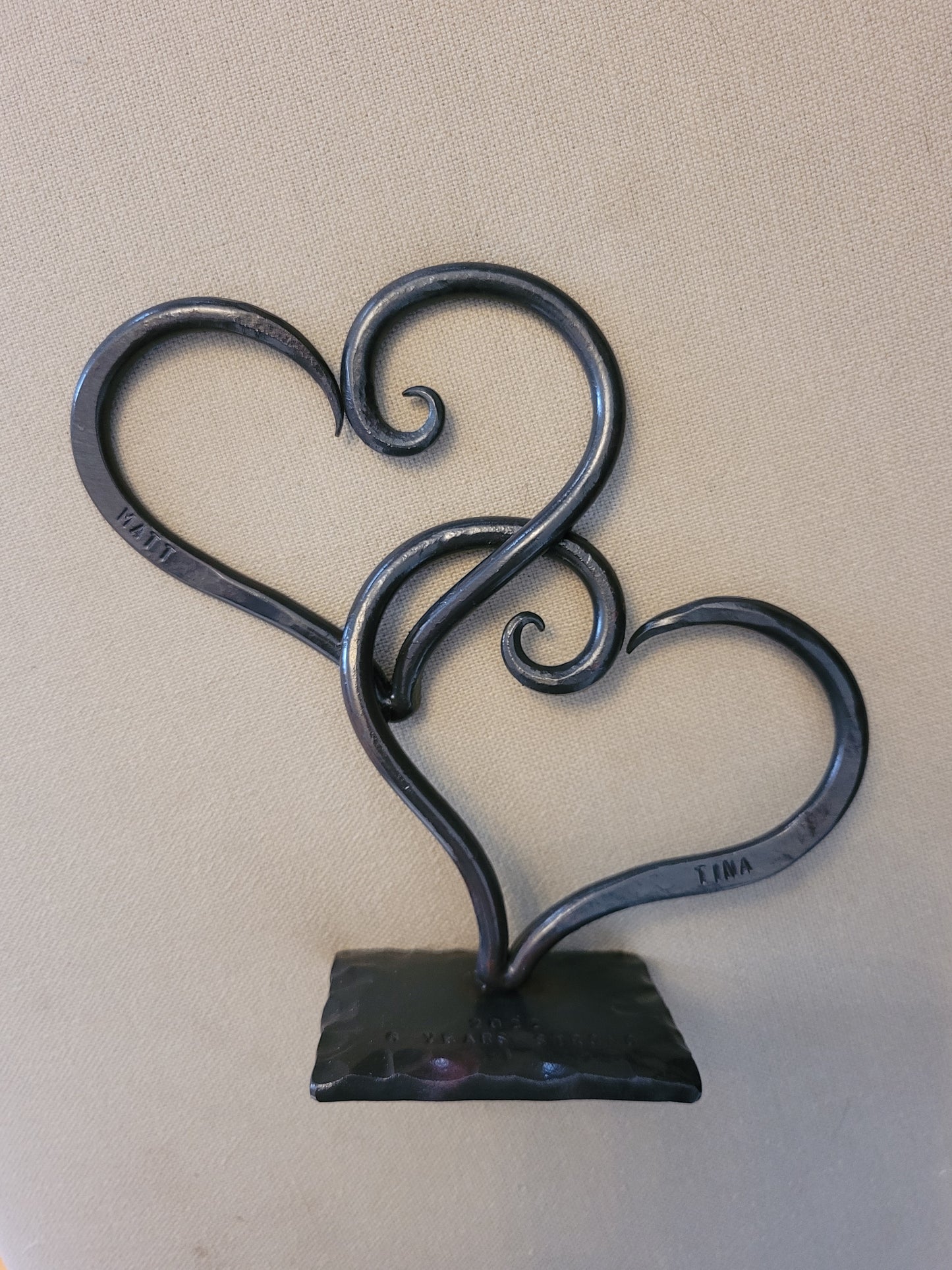 Linked Heart Sculpture