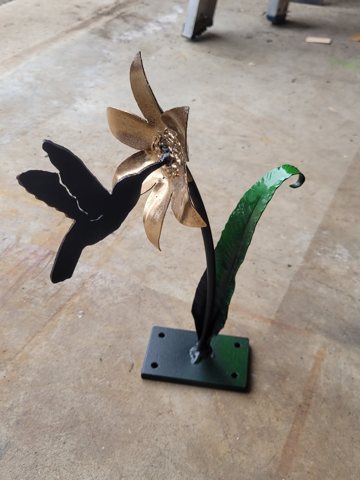 Hummingbird Garden Sculpture