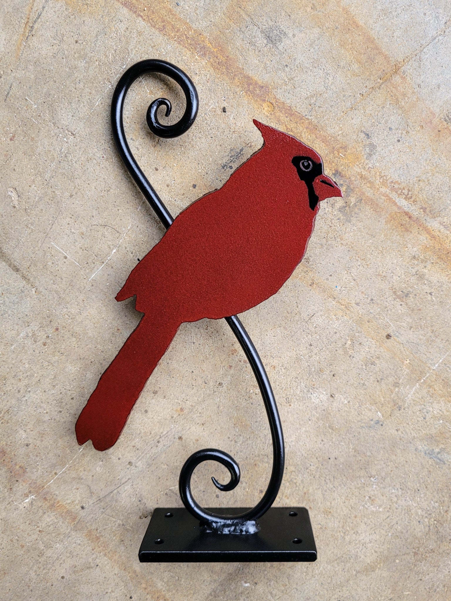 Cardinal Garden Sculpture