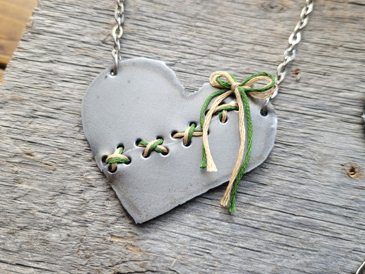 Custom Order Broken Heart Necklace