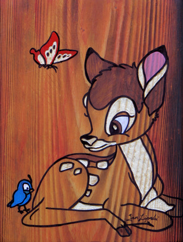 Bambi Wood Artwork