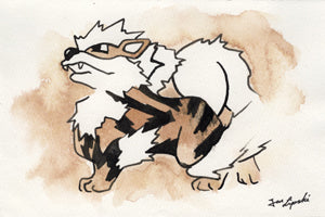 Arcanine Ink Drawing