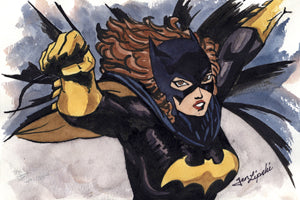 Batgirl Ink Drawing